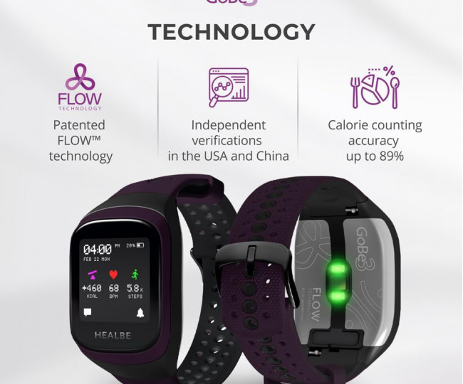 Фітнес-браслет HEALBE GoBe3 Purple